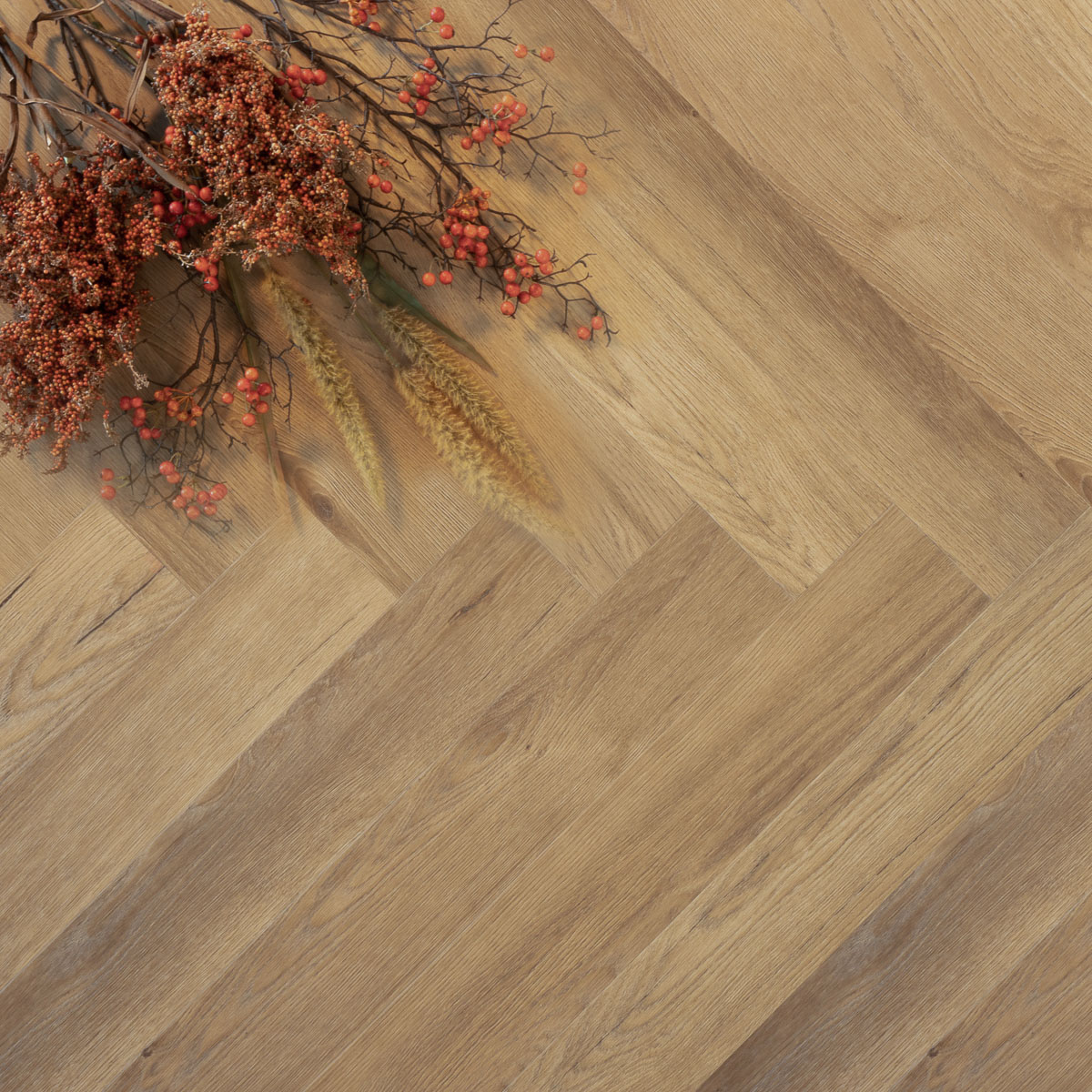 PVC visgraat trendy gemberkoek close up